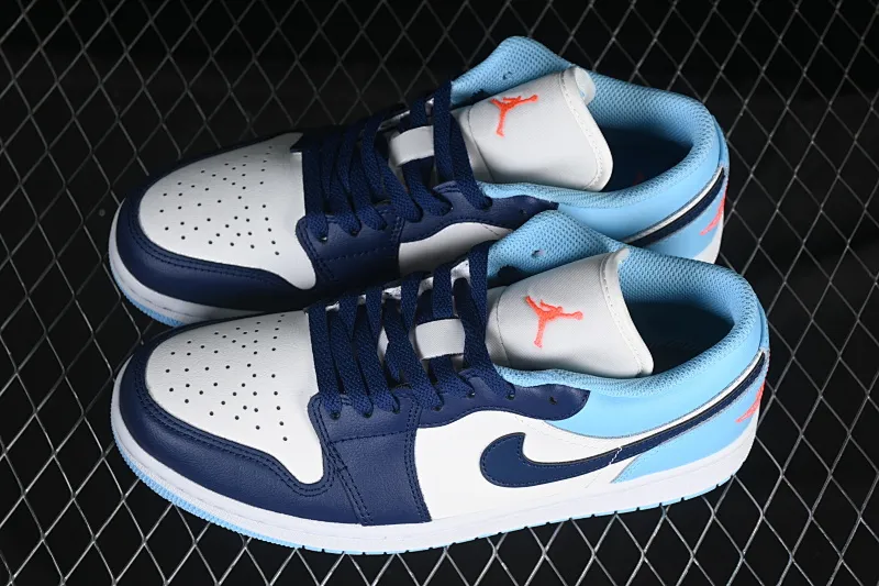 All categories Air Jordan Jordan series basketball shoes Air Jordan 1 Low G version pure original Air Jordan 1 Low AJ1 Joe 1 blue white black hook low-top cultural casual sneakers 553558-149
